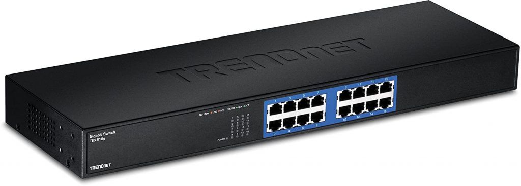 Lej en 16 Ports Gigabit Switch